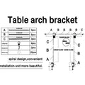 Over Table Rod Stand Frame Party Christmas Garland Balloon Banner