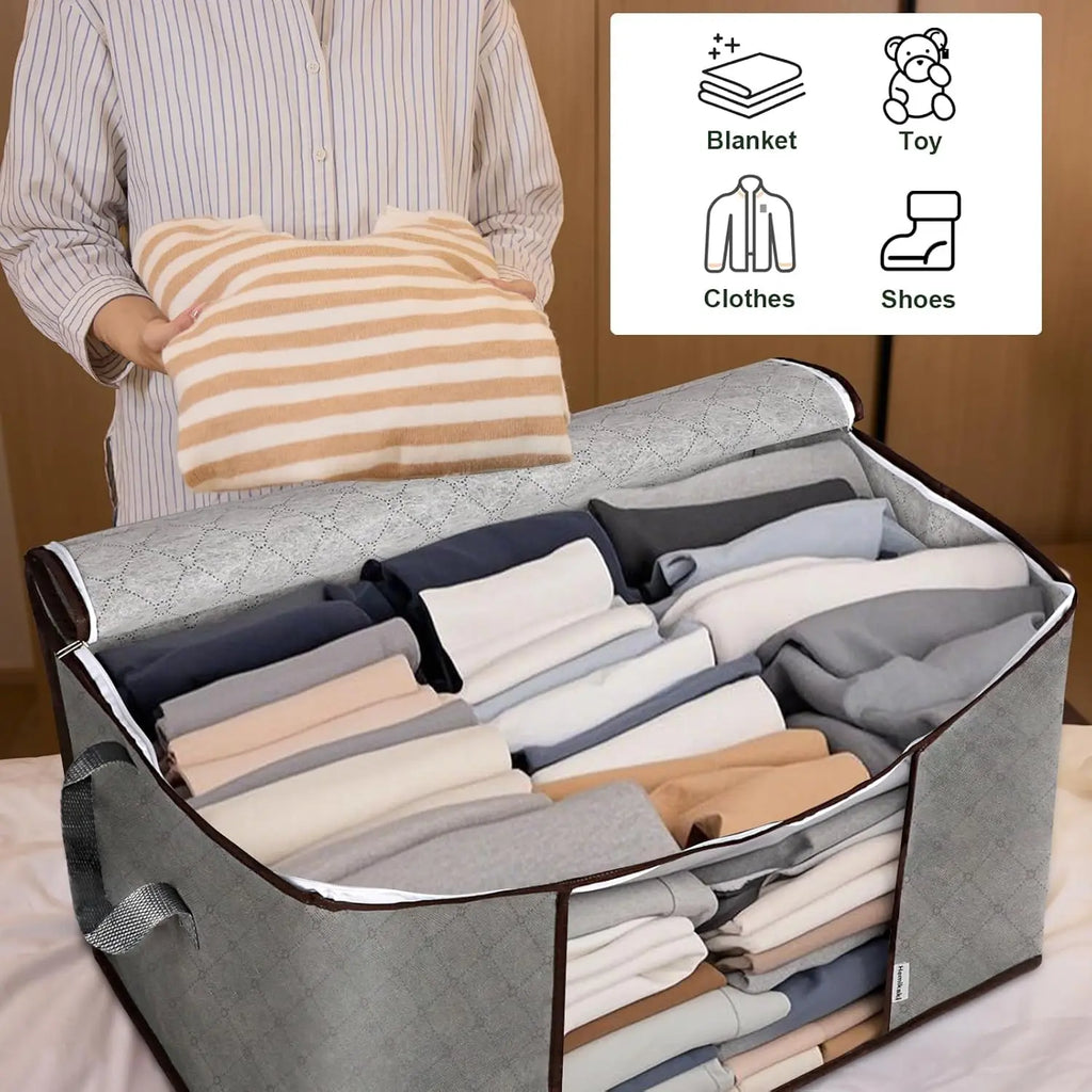 Duvet Storage Bag Heavy Duty Large Capacity Blankets Seasonal Clothes