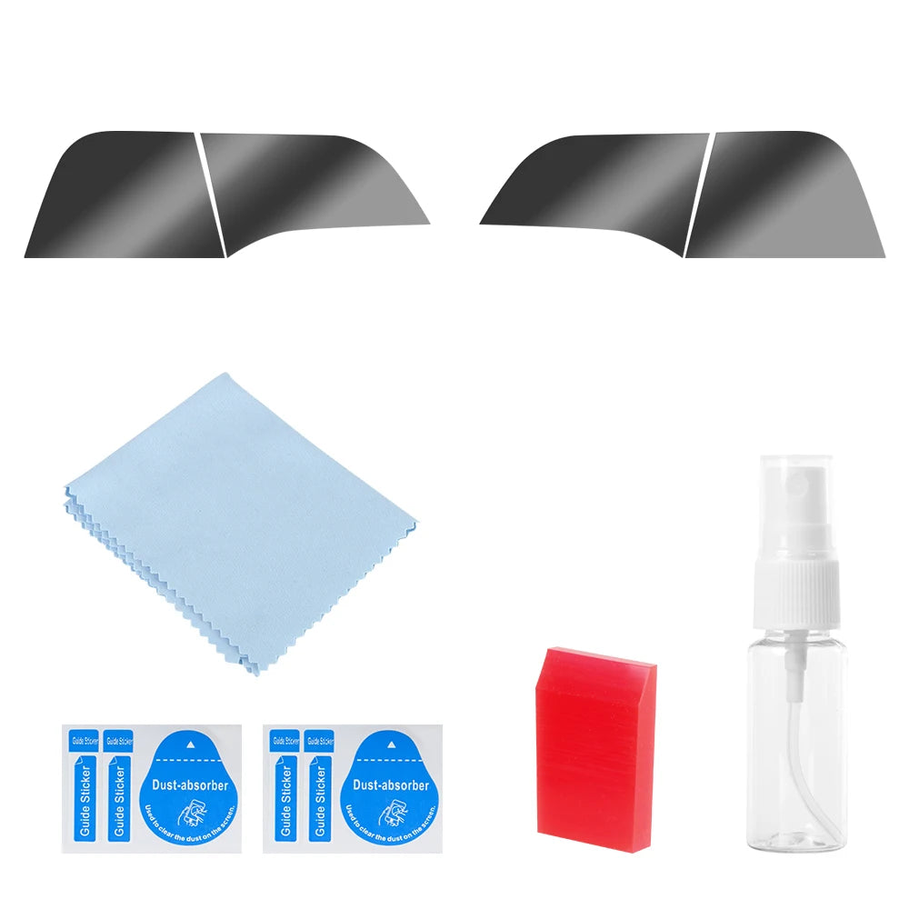TPU Headlight Fog Rear Tail Lights Tesla Model Y 2019-2023 Lamp Zpaxo Black For Taillight