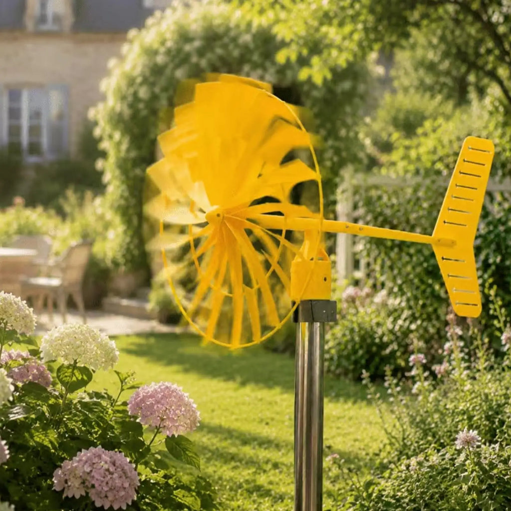 Wind Spinners Garden Art Sculpture Porch Rotating Windmill Outside