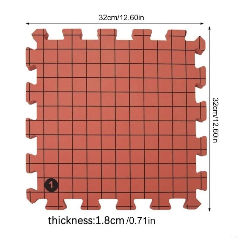 9 Pcs/Set Blocking Mats with Grids T-Pins Crochet Blocking Board for Knitting Zpaxo