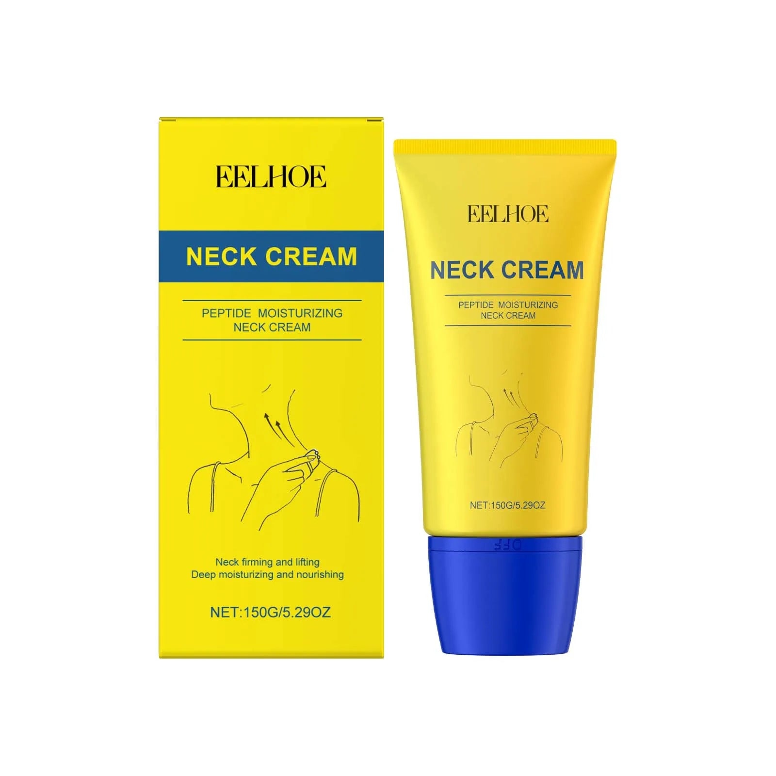 EELHOE Firming Neck Cream – Anti-Aging Lifting & Tightening Anti-Aging Neck Cream Zpaxo 150g Boxed