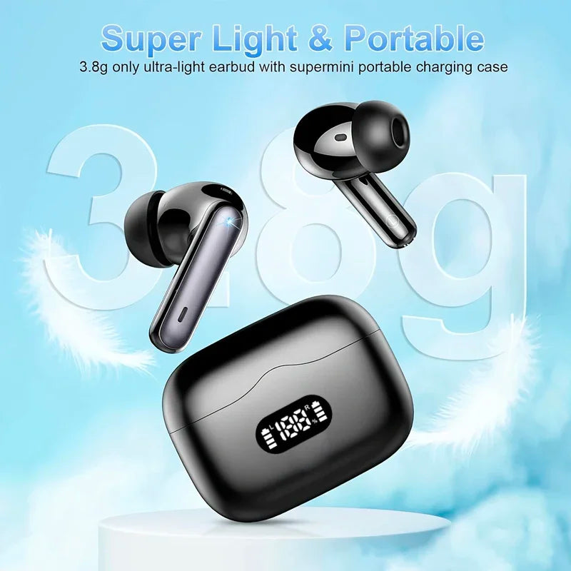 UYUXIO Wireless Earphone 40dB Noise Cancelling Bluetooth 5 3