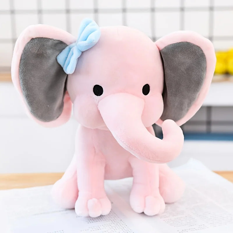 Comfort Sleeping Elephant Doll Pink Grey Plush Toy Children Birthday