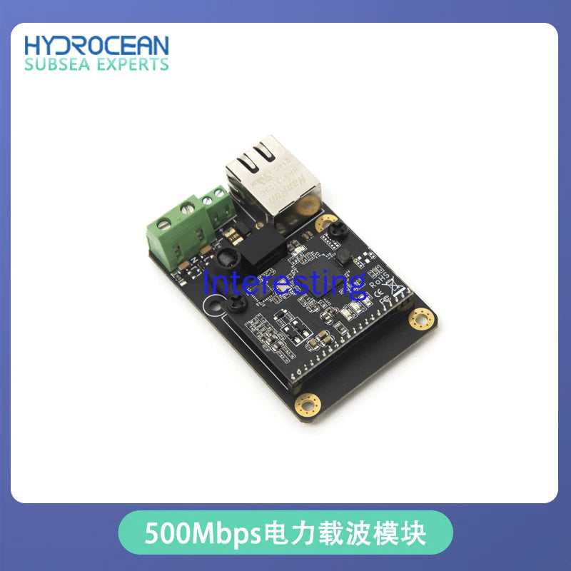 500Mbps Power Carrier Communication Module Power Cat Underwater Robot ROV Ethernet Interface Signal Transmission Zpaxo