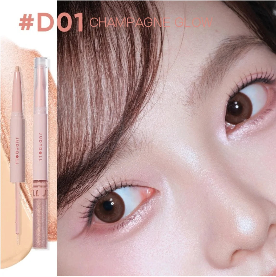 JUDYDOLL Dual-end Undereye Pen Shadow Highlighter Matte Nature 100 Zpaxo D01