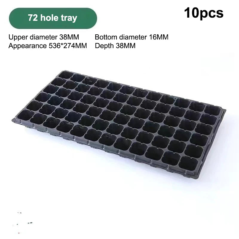 10 Plastic Seedling Trays Garden Efficient Germination Ideal Flower Zpaxo 4