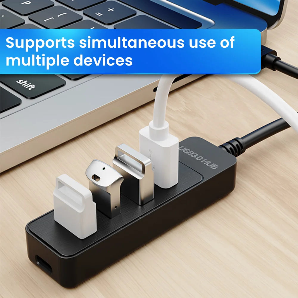 USB 3 0 Power Adapter 4 Port Splitter Hub C Multiple Expander Speed Zpaxo