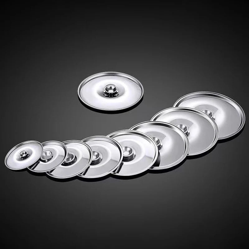 Durable 10- Stainless Steel Pot Lid Thick Replacement Cover Saucepans Zpaxo