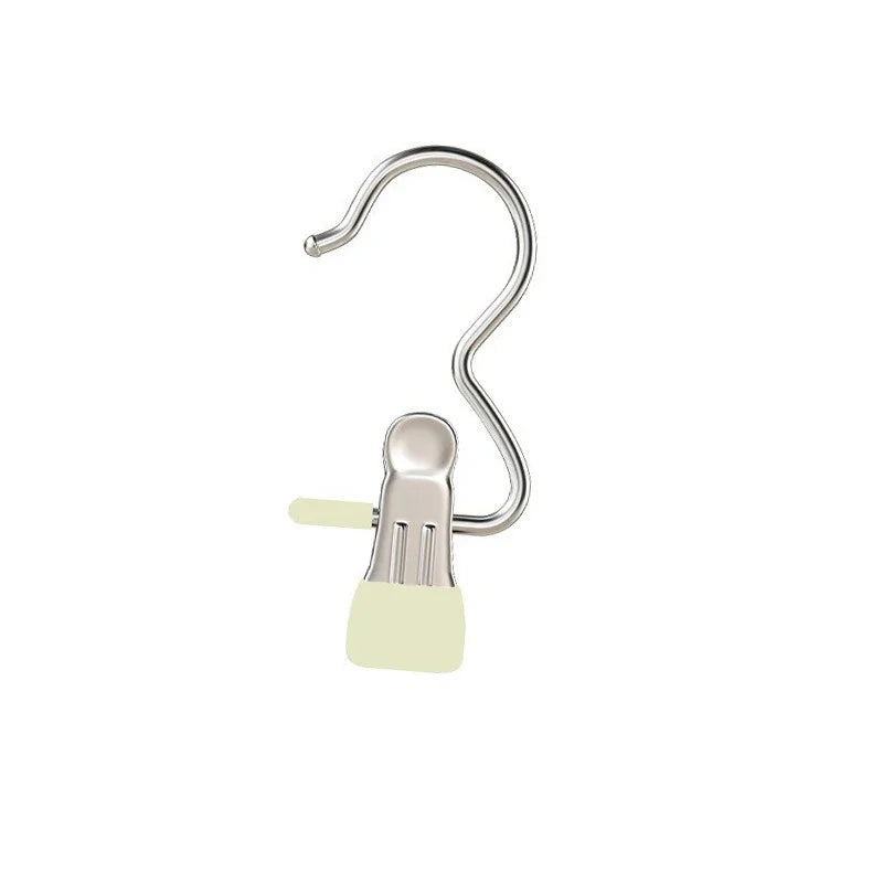 Stainless Steel Clothes Hangers Clips Hanging Underwear Socks Zpaxo Yellow 10pcs