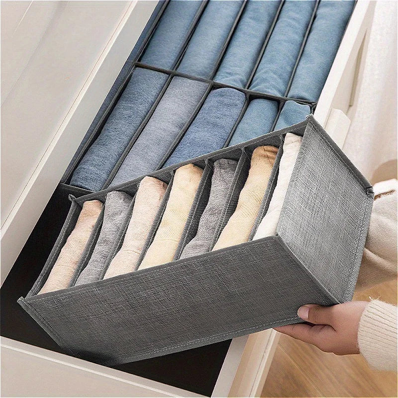 Clothes Organizer Box – Wardrobe Storage for Jeans & Underwear Wardrobe Storage Box Zpaxo