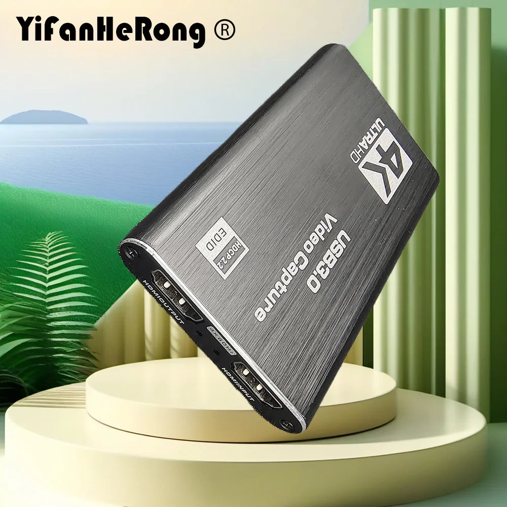1080P HD Video Recorder Grabber for OBS Capturing Game Card Live HDMI-Compatible 4K USB 3.0 Video Capture Card Zpaxo
