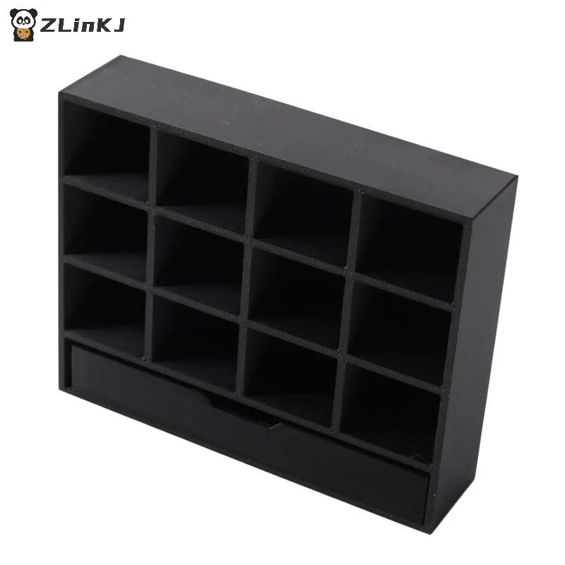 ▶1/12 Dollhouse Simulation Storage Cabinet Display Rack Model Dollhouse Miniature Furniture Decoration Doll House Accessories Zpaxo