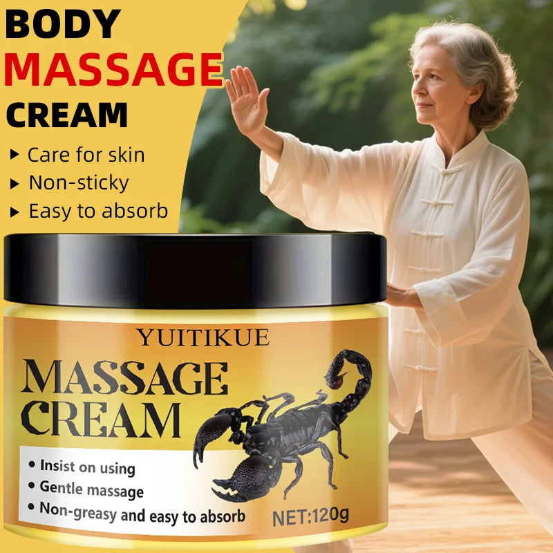 YUITIKUE Body Massage Cream 120g – Moisturizing & Non-Sticky Body Massage Cream Zpaxo