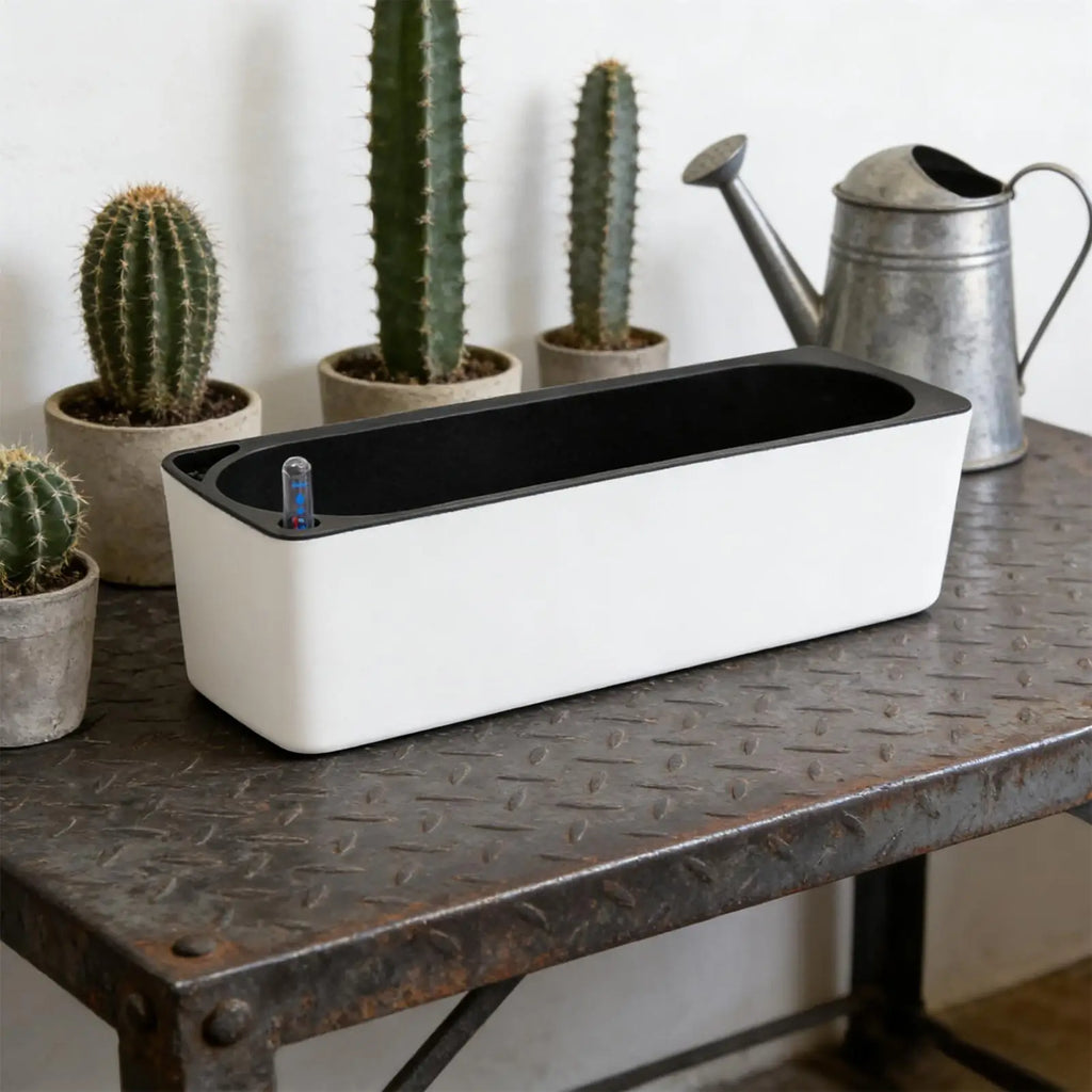 Flower Pots Decorative Hydroponic Flowerpot Self-Watering Planter For Indoor Living Room Outdoor Balcony Patio Windowsill Zpaxo