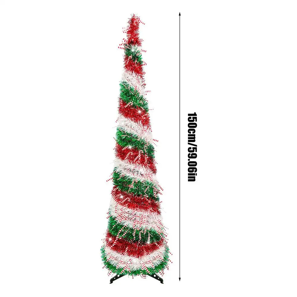Artificial Christmas Tree Pencil Trees Popup Holiday Decor Indoor