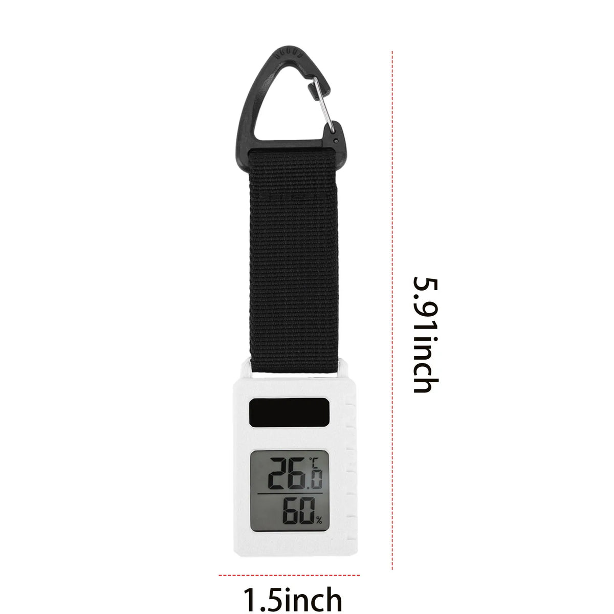 Mini Thermometer Outdoor Temperature Humidity Meter Camping Zpaxo WHITE