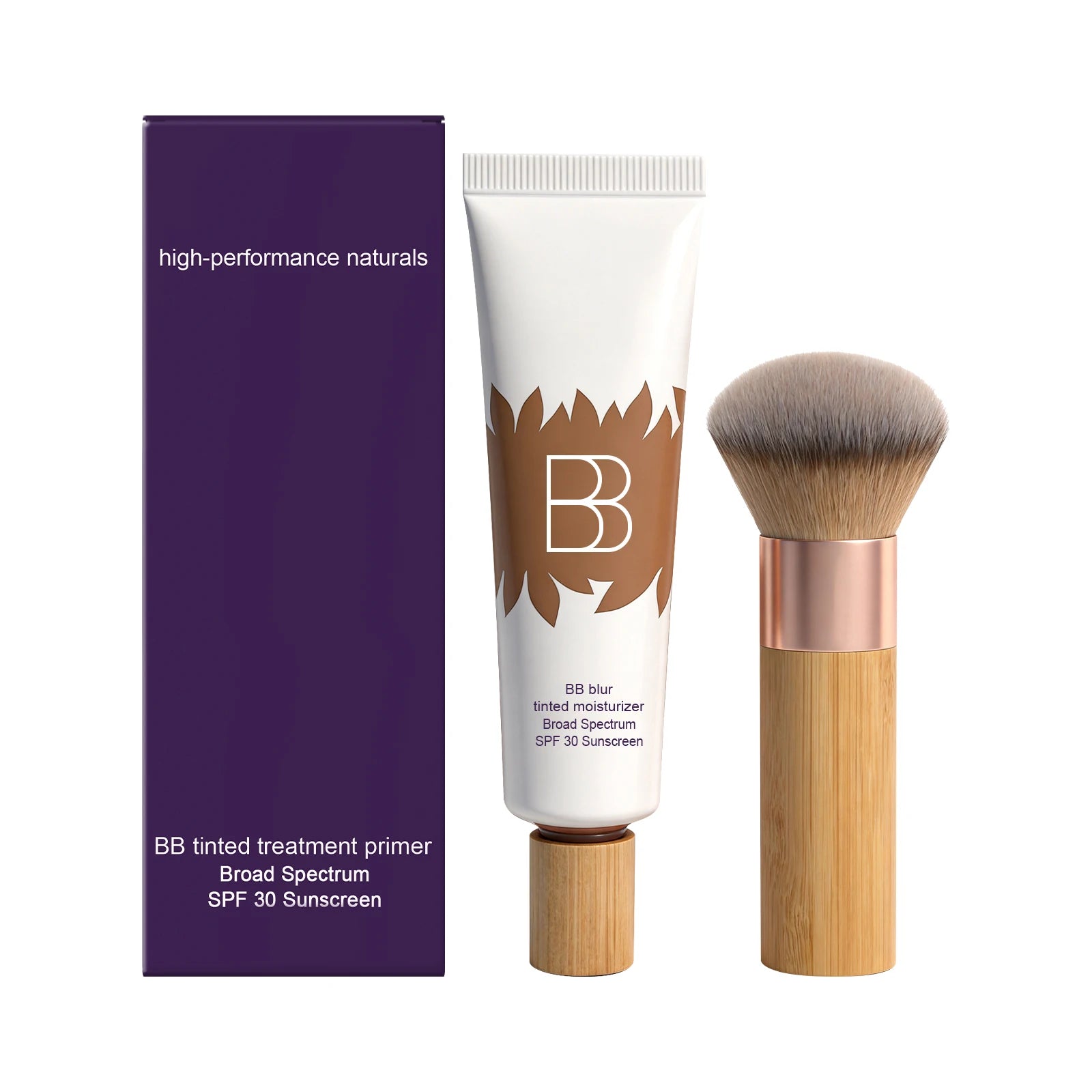 Sunscreen BB Cream Kit – UV Protection, Oil Control & Coverage BB Cream Foundation Zpaxo 1set Boxed