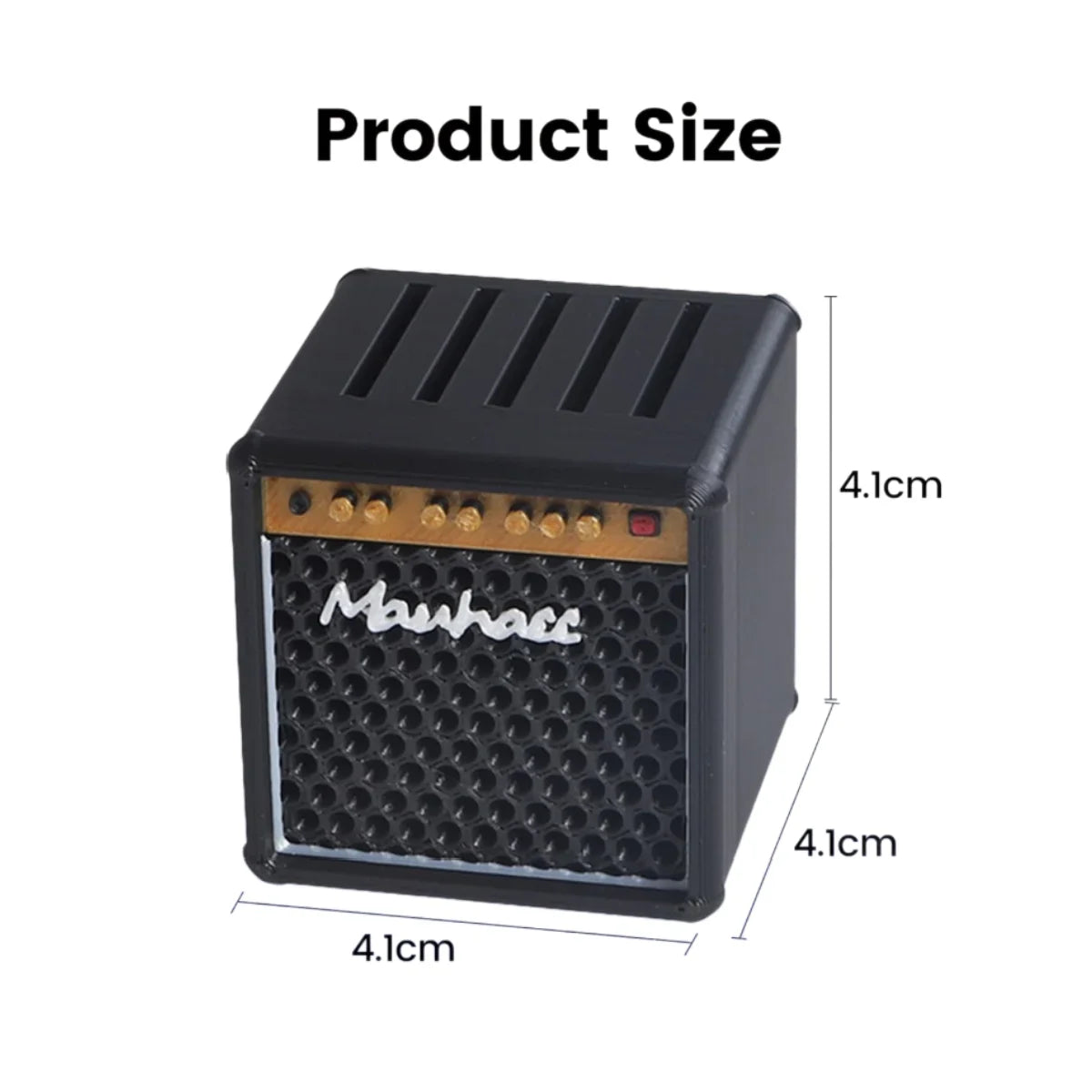Amp-Shaped Guitar Pick Holder – 3D Printed 5-Slot Organizer