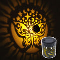 Solar Mandala Sunflower Wall Light Waterproof LED Outdoor Garden