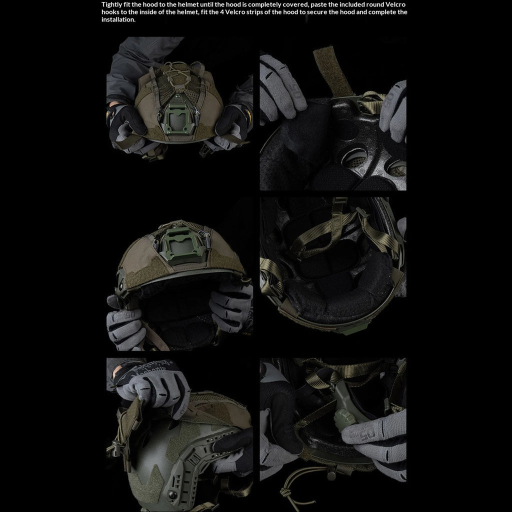 WOSPORT FAST SF Airsoft Paintball Helmet Cover Elastic Fixed Cord