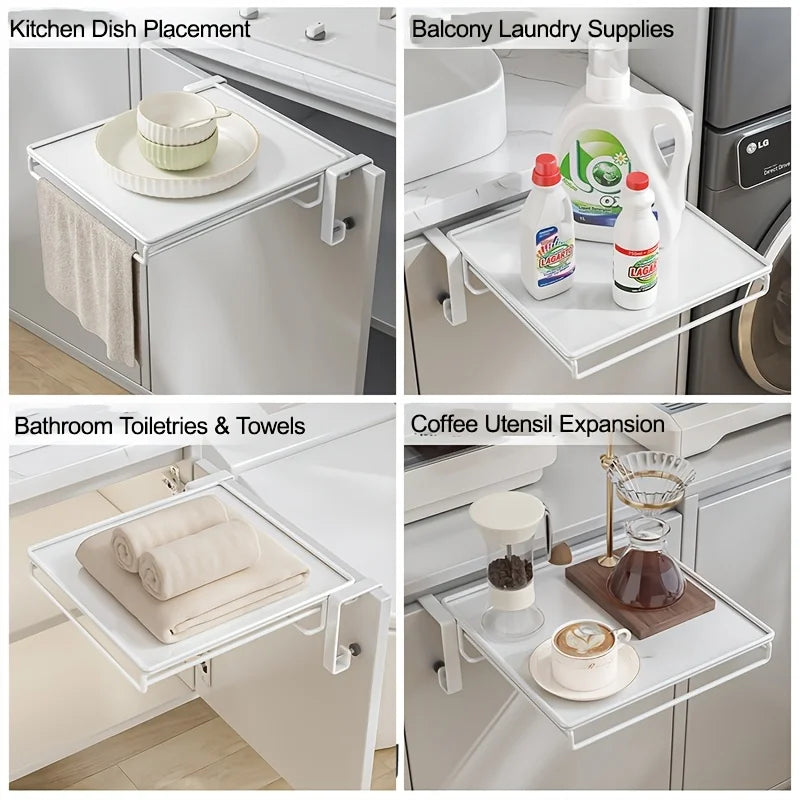 Foldable Cabinet Door Shelf Countertop Storage Partition Board