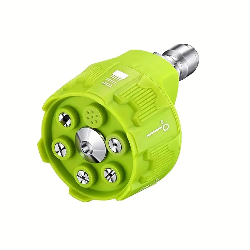 5-in-1 High-pressure Cleaning Machine Nozzle Universal Quick Connect Zpaxo green