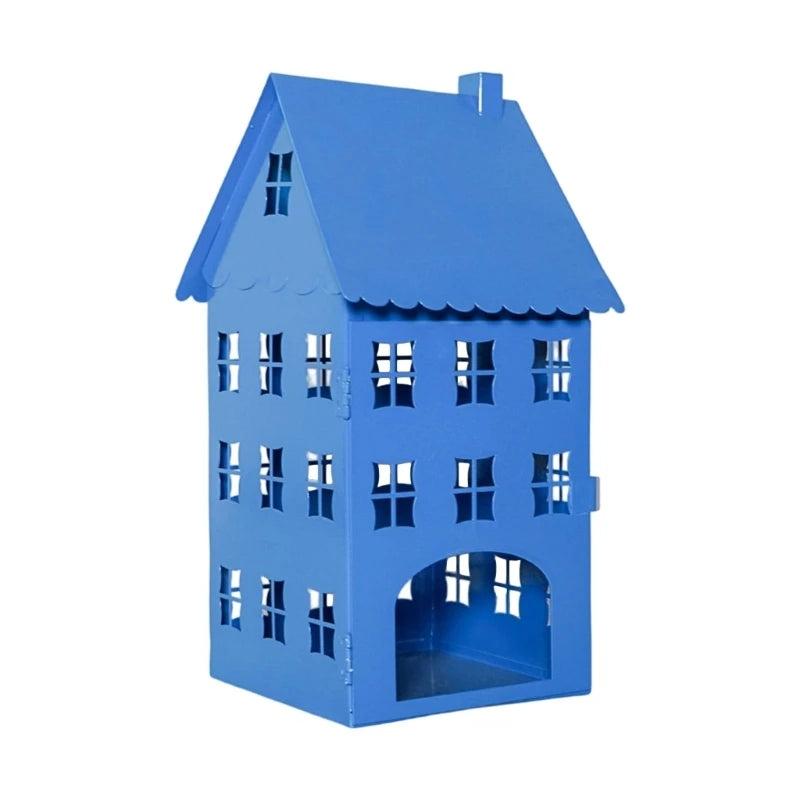 Iron House Hanging Holder Tealight Ornament Decors
