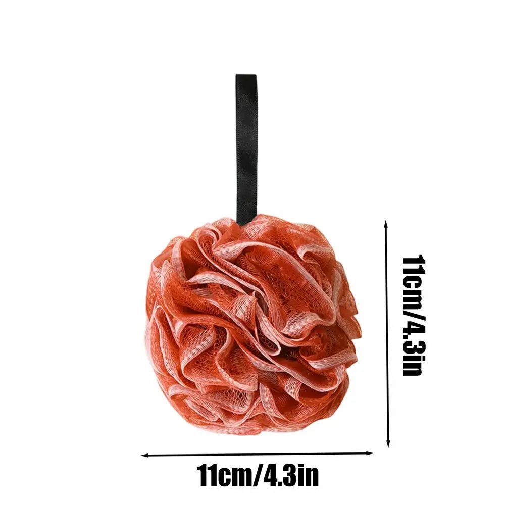 Loofah Mesh Bath Sponge – Rich Lather Shower Scrubber Loofah Bath Sponge Zpaxo Red 1PC