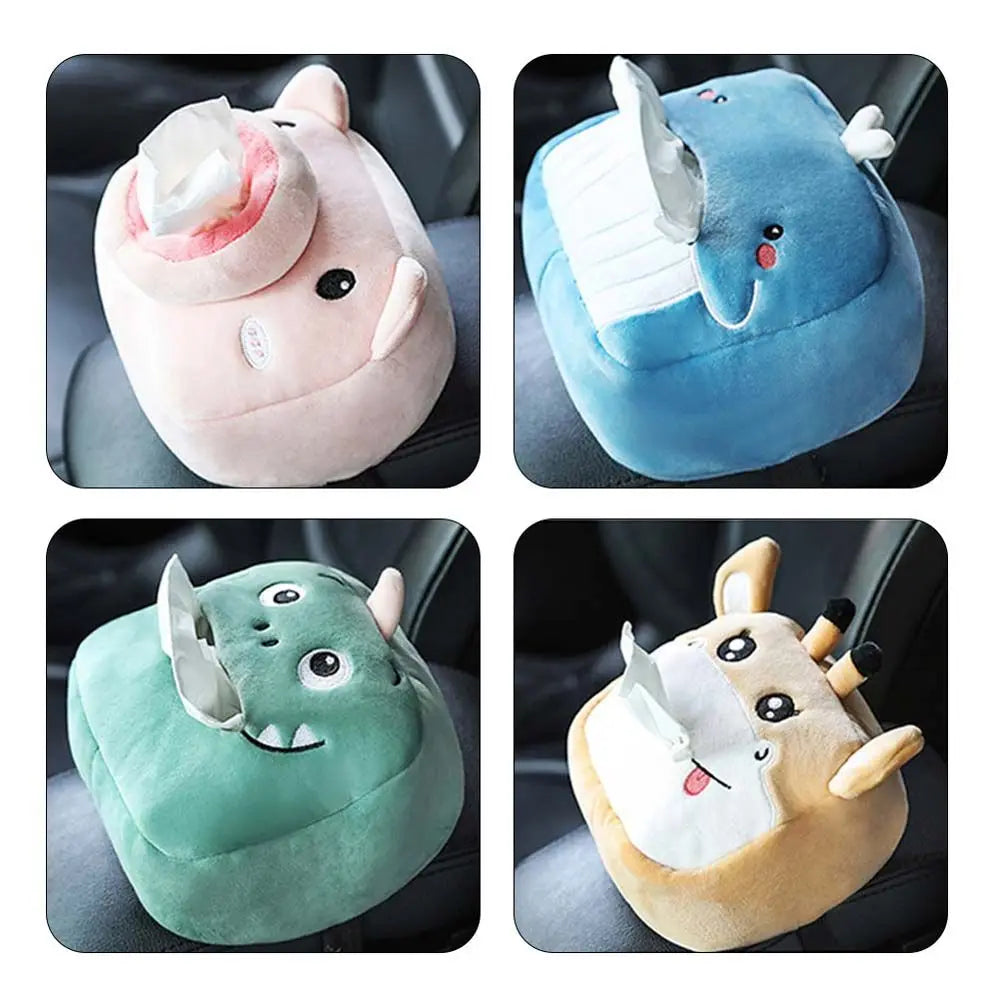 Soft Animals Car Styling Accessories Paper Package Case Tissue Box Zpaxo
