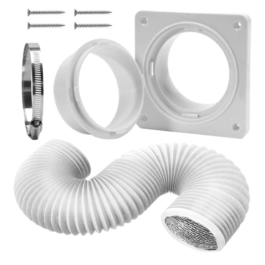 Dryer Vent Hose Air Conditioner Wall Mounted Connector Portable Ac Vent Wall Mount Connector with Hose for Home Kitchen Room Zpaxo Default Title