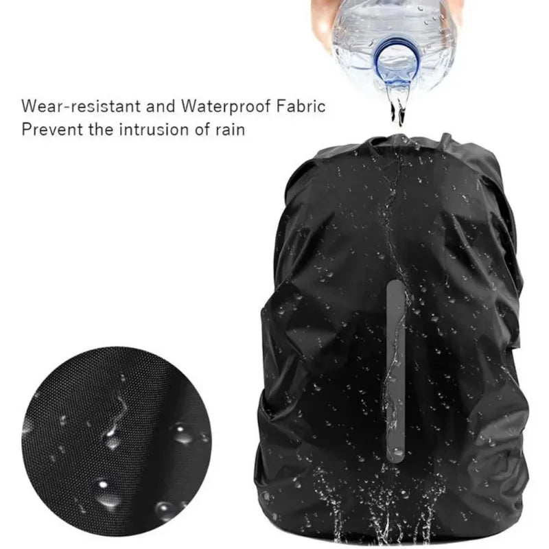 Reflective Waterproof Backpack Rain Cover Outdoor Sport Night Cycling Safety Light Rain Cover Case Bag Outdoor Camping Hiking Zpaxo