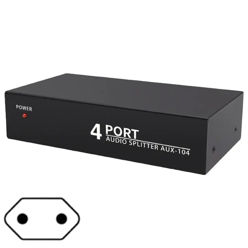 652F AV L R Audios Splitter Box 1 Input 4 Outputs Home Theater Studio Zpaxo EU Plug CN
