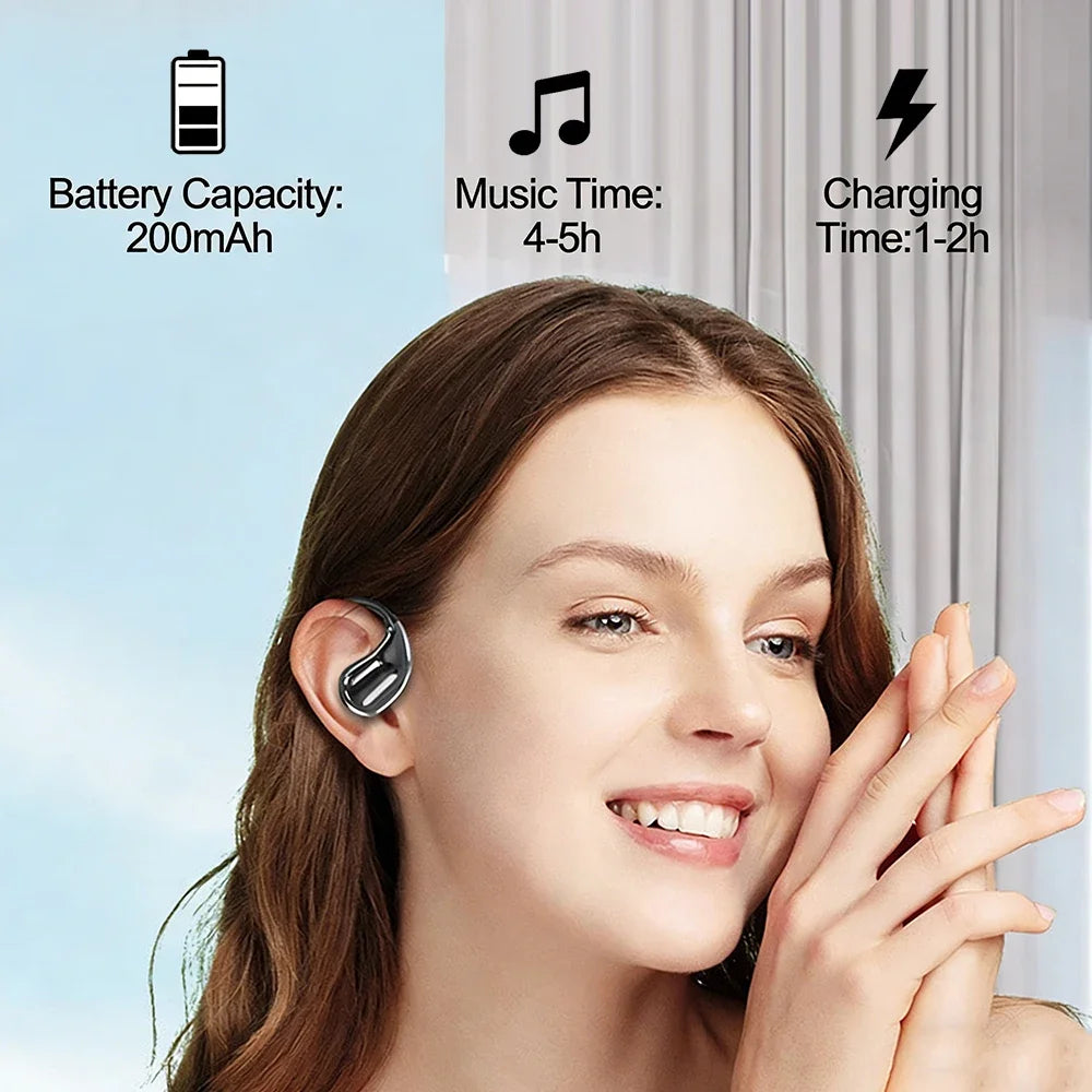 KEBIDUMEI Open Ear Earphones Bluetooth 5 4 Hook Headphones Hifi