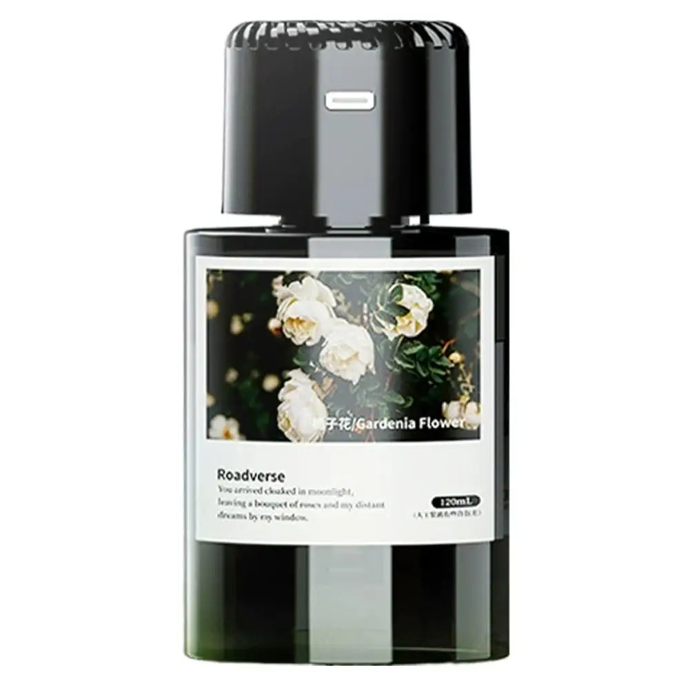 Smart Car Diffuser with Starry Sky Projector – 120ml Car Air Diffuser Zpaxo Gardenia