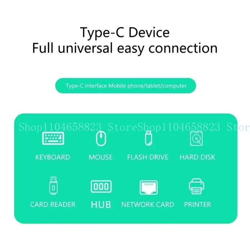 USB C to USB 2.0 Adapter USB Adapter OTG Cable Connector USB C Male to USB Female OTG Cable for Laptop Computer Tablet Zpaxo