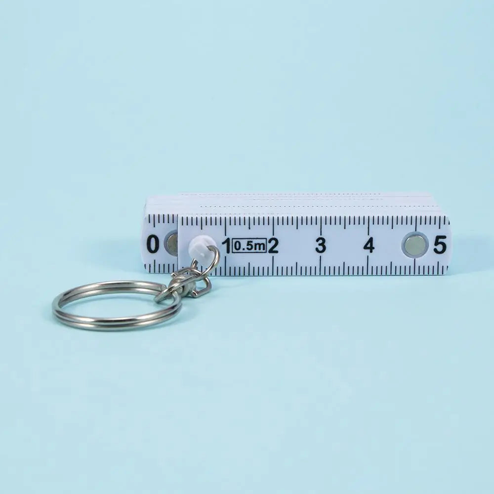 Plastic Ruler Tape Fold Folding Measure Carpenter Measuring Tool Key Zpaxo