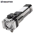 ESMARTER USB Rechargeable LED Flashlight with Safety Hammer