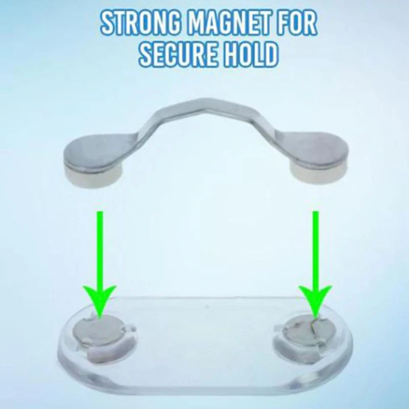 Magnetic Hang Eyeglass Holder Pin Brooches Fashion Multi-function Portable Clothes Clip Buckle Magnet Glasses Headset Line Clips Zpaxo