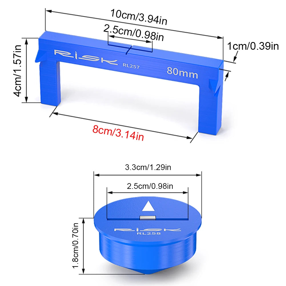 Bicycle Seat Cushion Height Measuring Tool BB Center Positioning