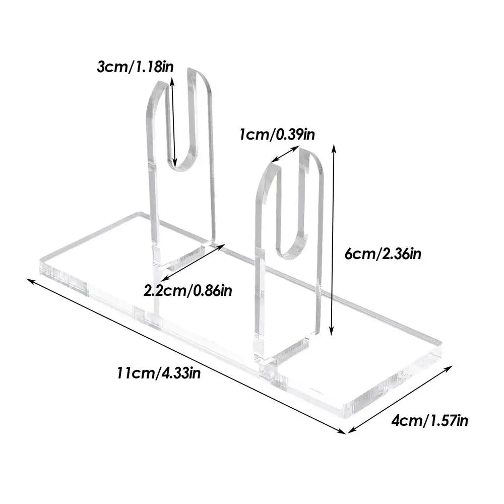 Fan Display Stand Acrylic Chinese Folding Hand Base Holder Stage