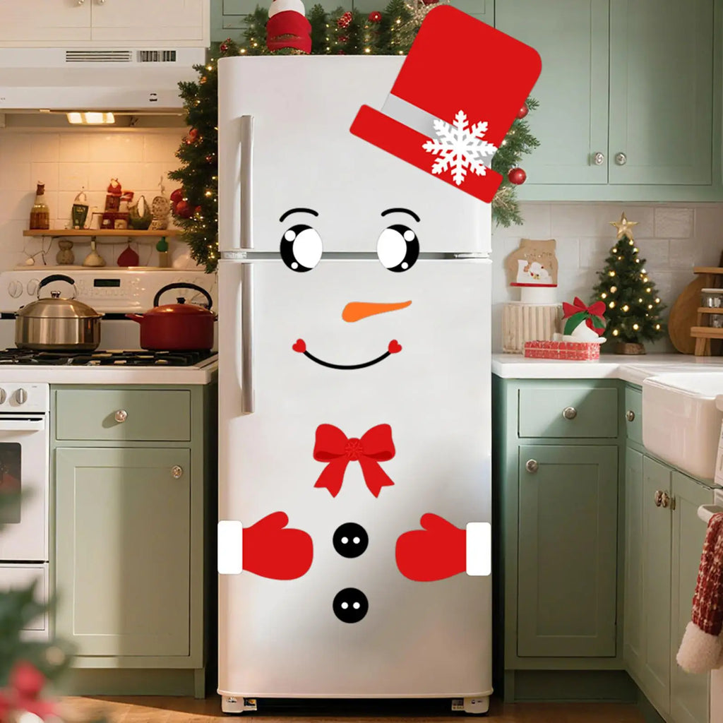 Fridge Stickers Door Decals Christmas Decorations Funny Home Decor
