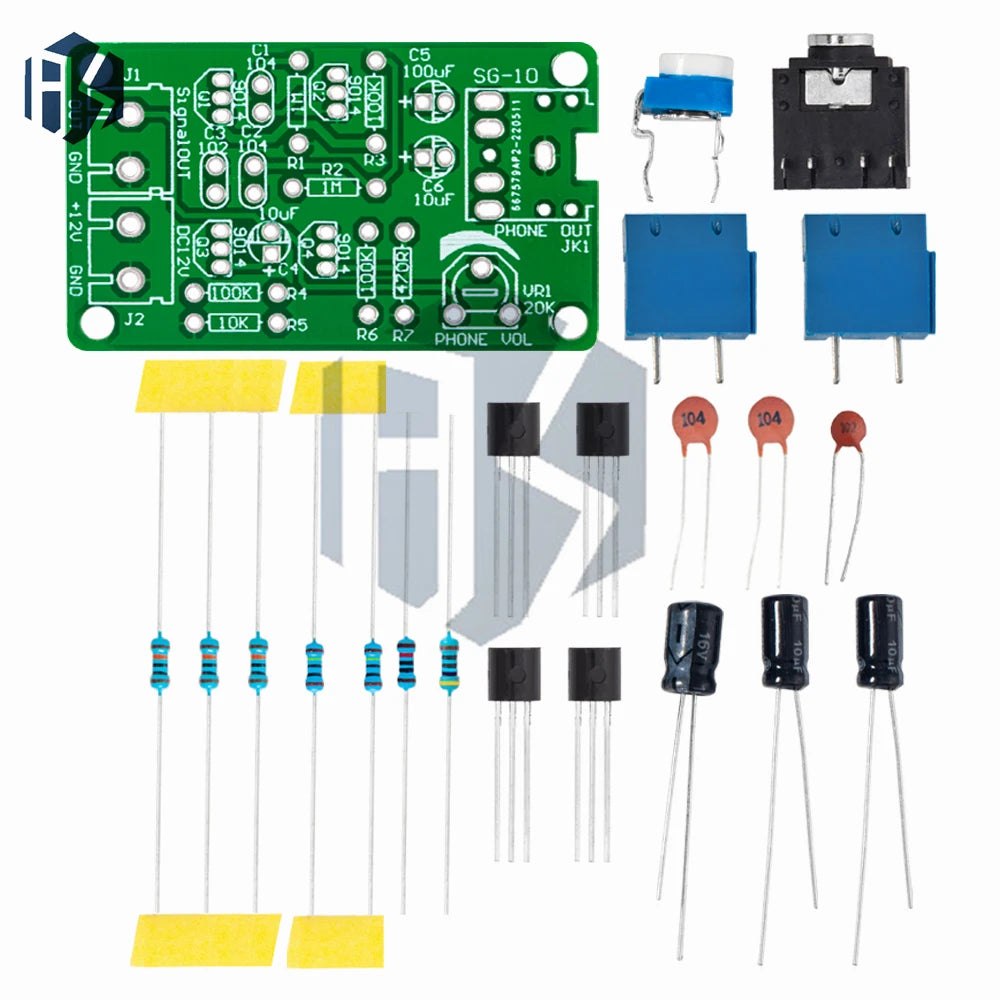 White Noise Signal Generator DIY Kit Electronic Kit 2-Channel Output for Burn-in Test Therapy on Insomnia Noise Generator Zpaxo