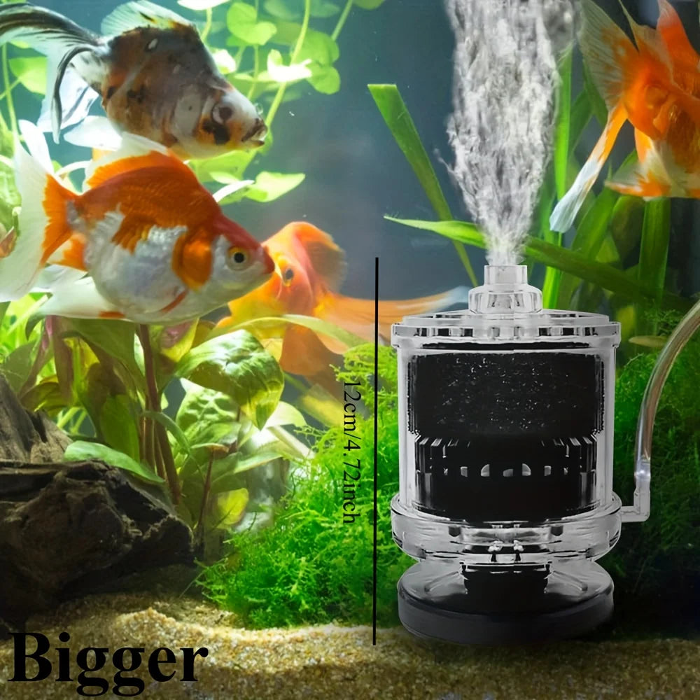 Aquarium Filter Fish Poop Stool Toilet Manure Suction Collector Tank
