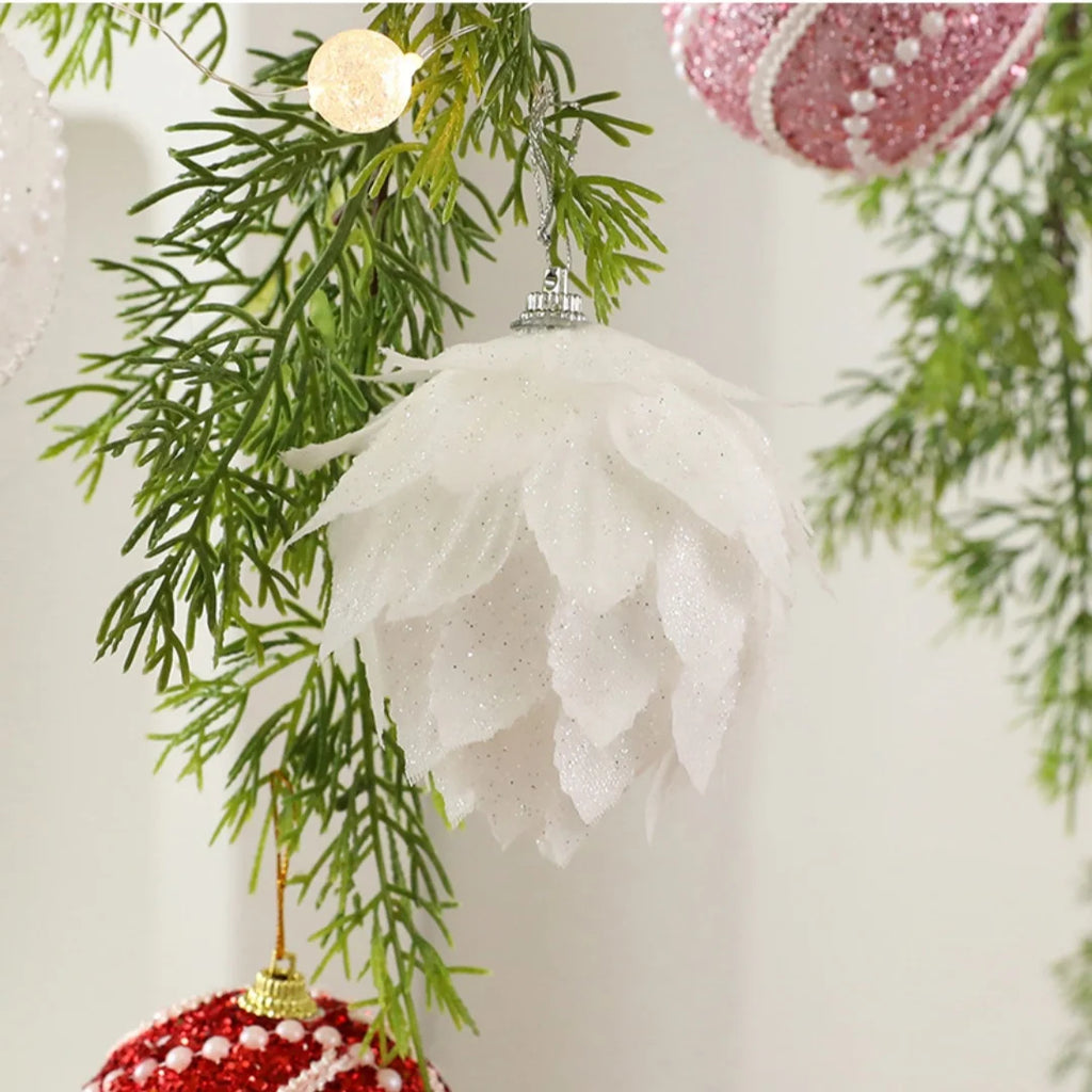 8cm Pearl Foam Christmas Ball Ornaments – 9-Pack Hanging Decor Christmas Ball Ornaments Zpaxo