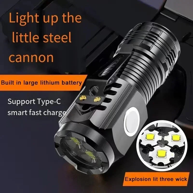 ESMARTER Mini LED Flashlight – USB Rechargeable, 1000 Lumen LED Flashlight Zpaxo