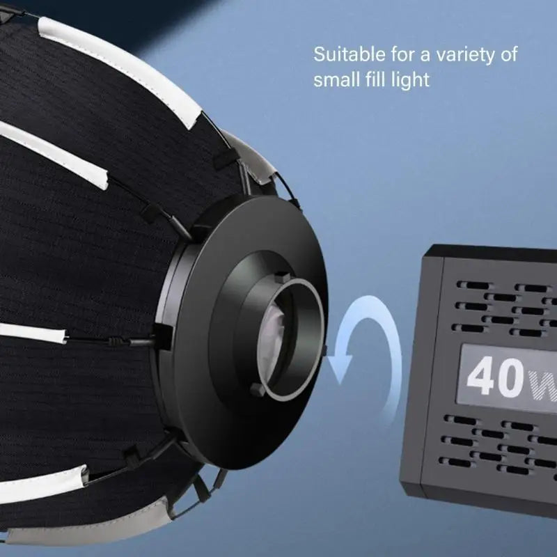 652F Quick Setups Octagonal Soft Light Box Mini Bracket Portable Zpaxo