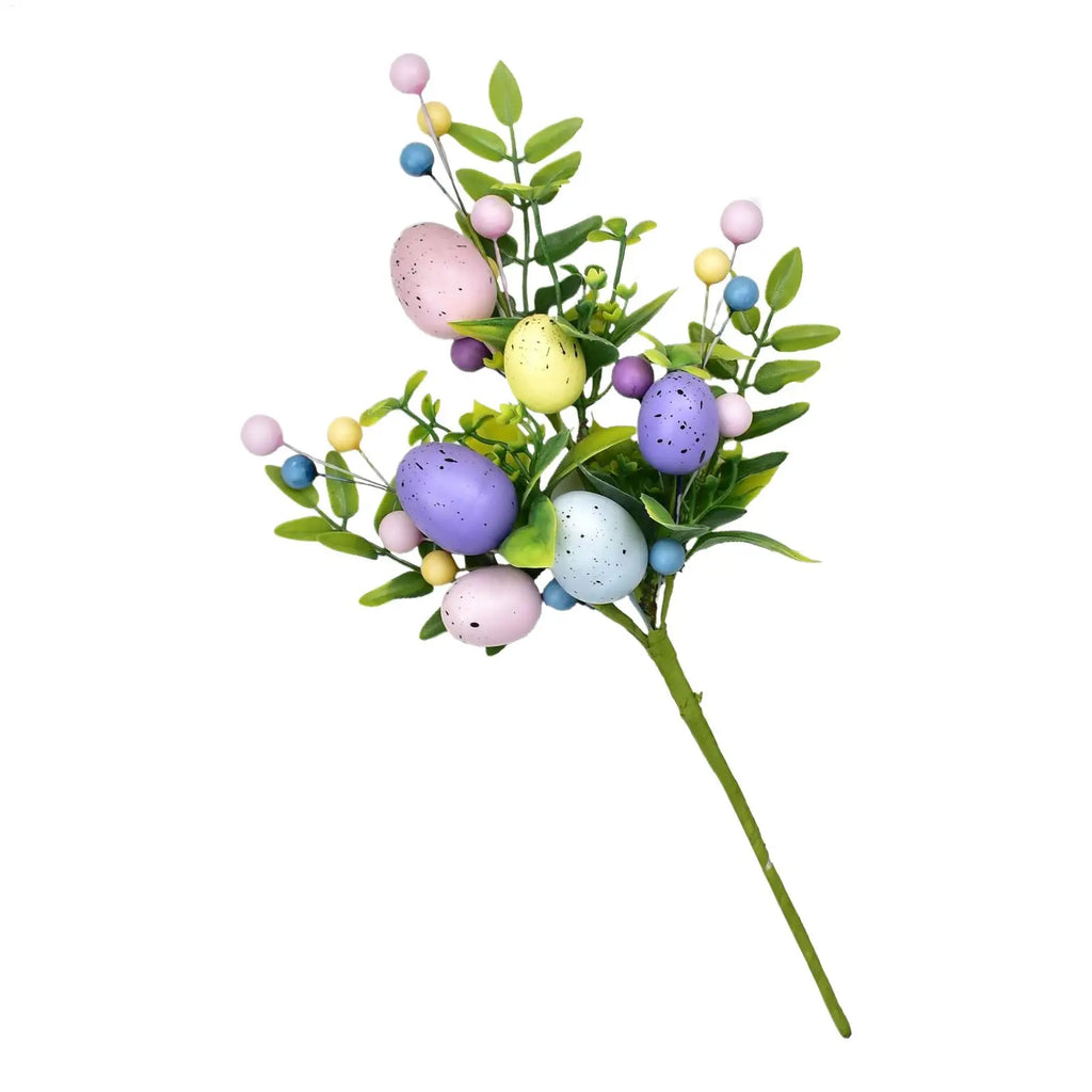 Easter Picks Festive Holiday Stem Decorations Artificial Easter Spray Vine for Party Floral Arrangement Vase Table Centerpiece Zpaxo