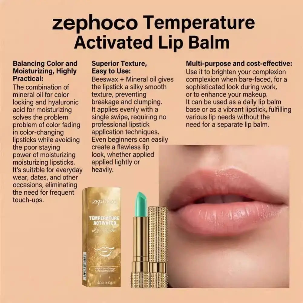 Color Changing Lipstick – Beeswax & Hyaluronic Acid Lip Balm Color Changing Lipstick Zpaxo