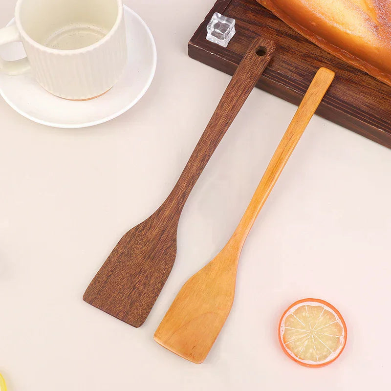 Natural Wood Safe Durable Home Restaurant Kitchens Wooden Spatula Zpaxo